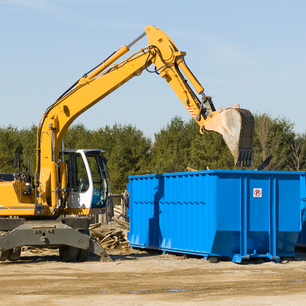 are there any restrictions on where a residential dumpster can be placed in Juneau County